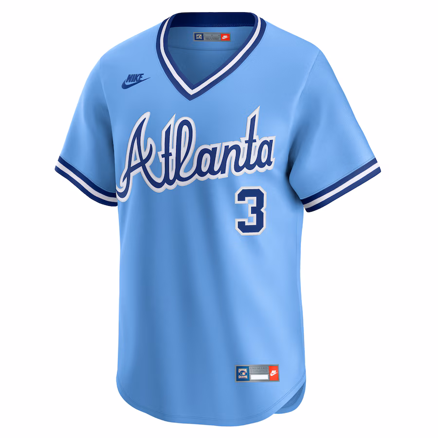 Dale Murphy Atlanta Braves Nike Throwback Cooperstown Collection Limited Jersey - Light Blue - myjerseyhub