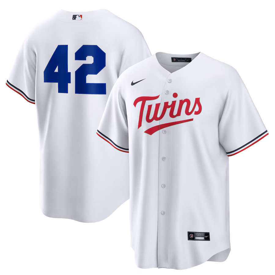 Minnesota Twins Nike Home 2025 Jackie Robinson Day Replica Jersey - White - myjerseyhub