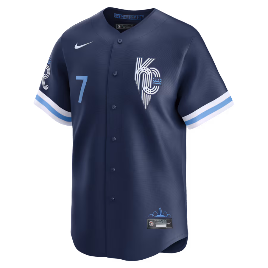 Bobby Witt Jr. Kansas City Royals Nike City Connect Limited Jersey - Navy - myjerseyhub