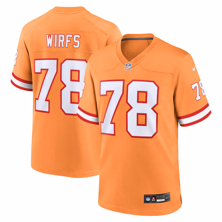 Tristan Wirfs Tampa Bay Buccaneers Nike Alternate Game Jersey - Orange - myjerseyhub