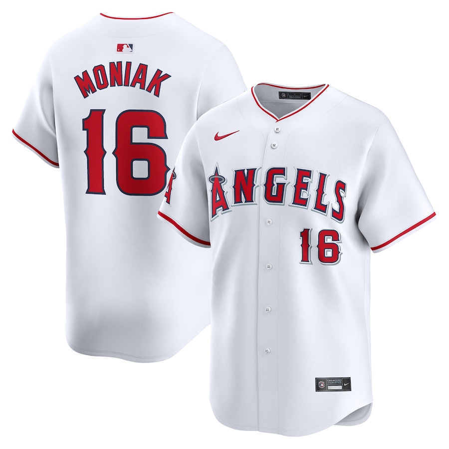 Mickey Moniak Los Angeles Angels Nike Home Limited Player Jersey - White - myjerseyhub
