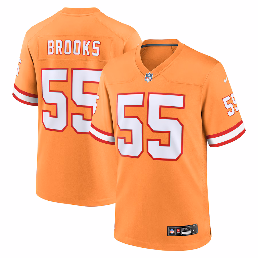 Derrick Brooks Tampa Bay Buccaneers Nike Throwback Game Jersey - Orange - myjerseyhub