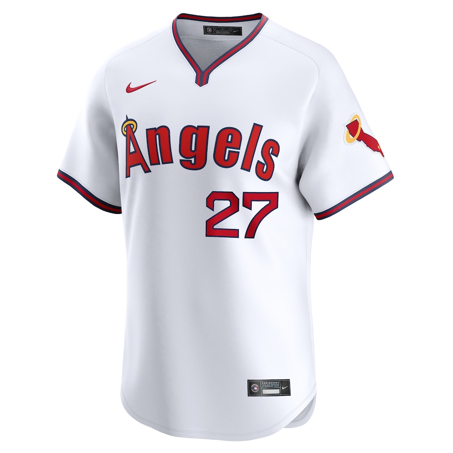 Mike Trout Los Angeles Angels Nike Alternate Limited Player Jersey – White - myjerseyhub