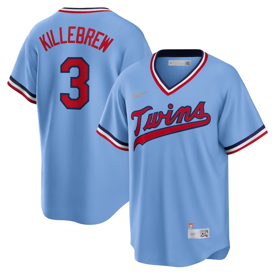 Harmon Killebrew Minnesota Twins Nike Road Cooperstown Collection Player Jersey - Light Blue - myjerseyhub