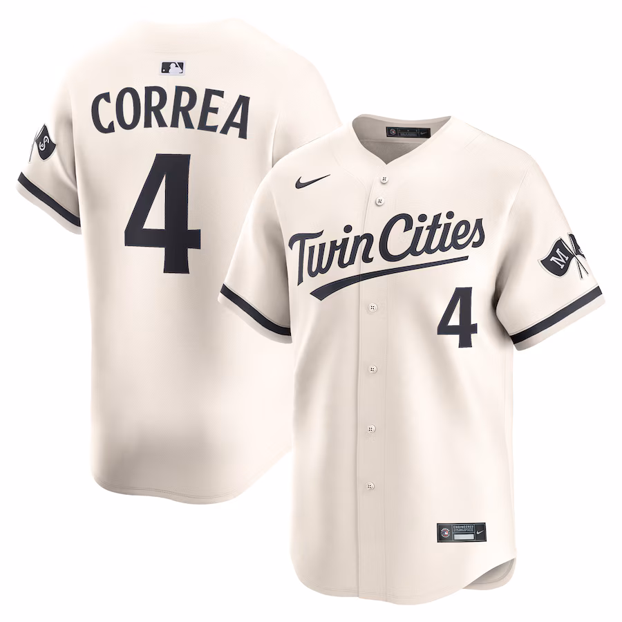Carlos Correa Minnesota Twins Nike Alternate Limited Player Jersey - Cream - myjerseyhub