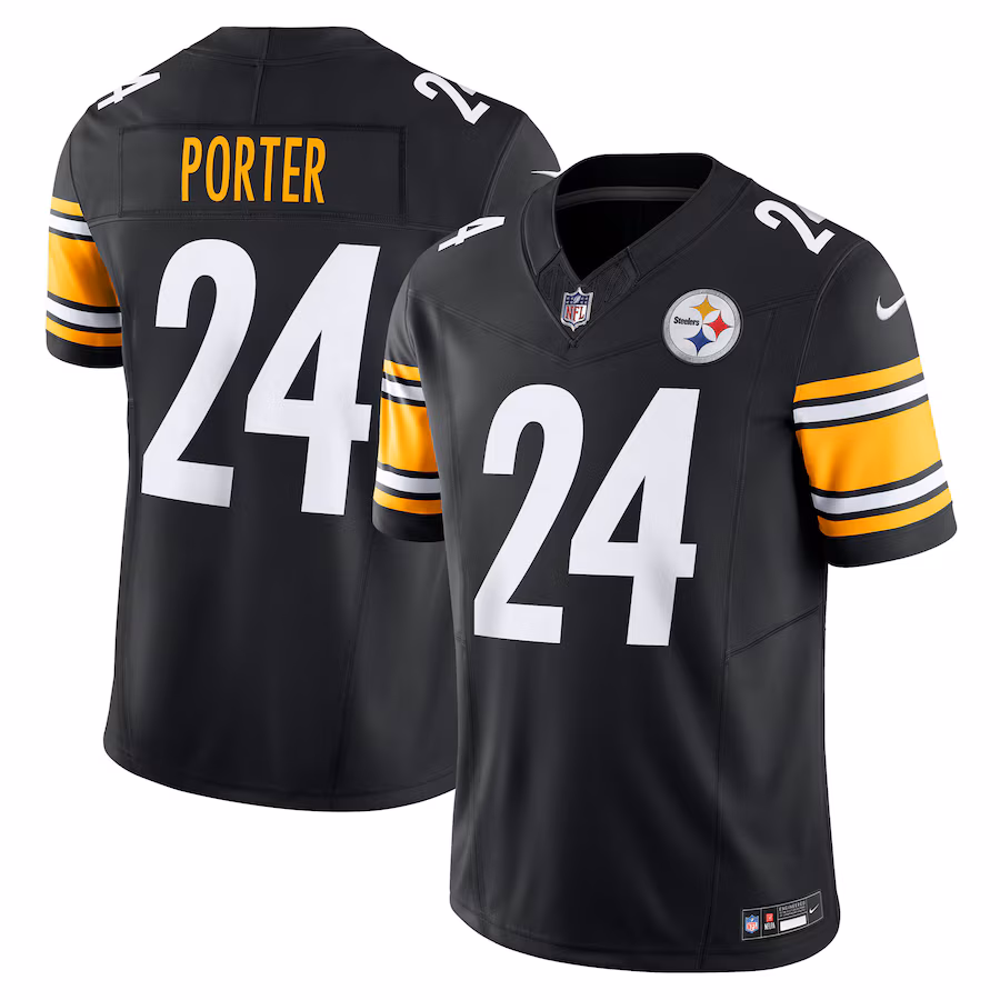 Joey Porter Jr. Pittsburgh Steelers Nike Vapor F.U.S.E. Limited Jersey - Black - myjerseyhub