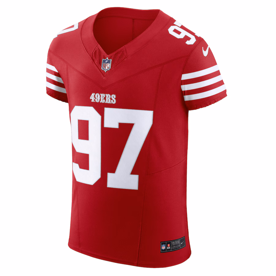 Nick Bosa San Francisco 49ers Nike Vapor F.U.S.E. Elite Jersey - Scarlet - myjerseyhub