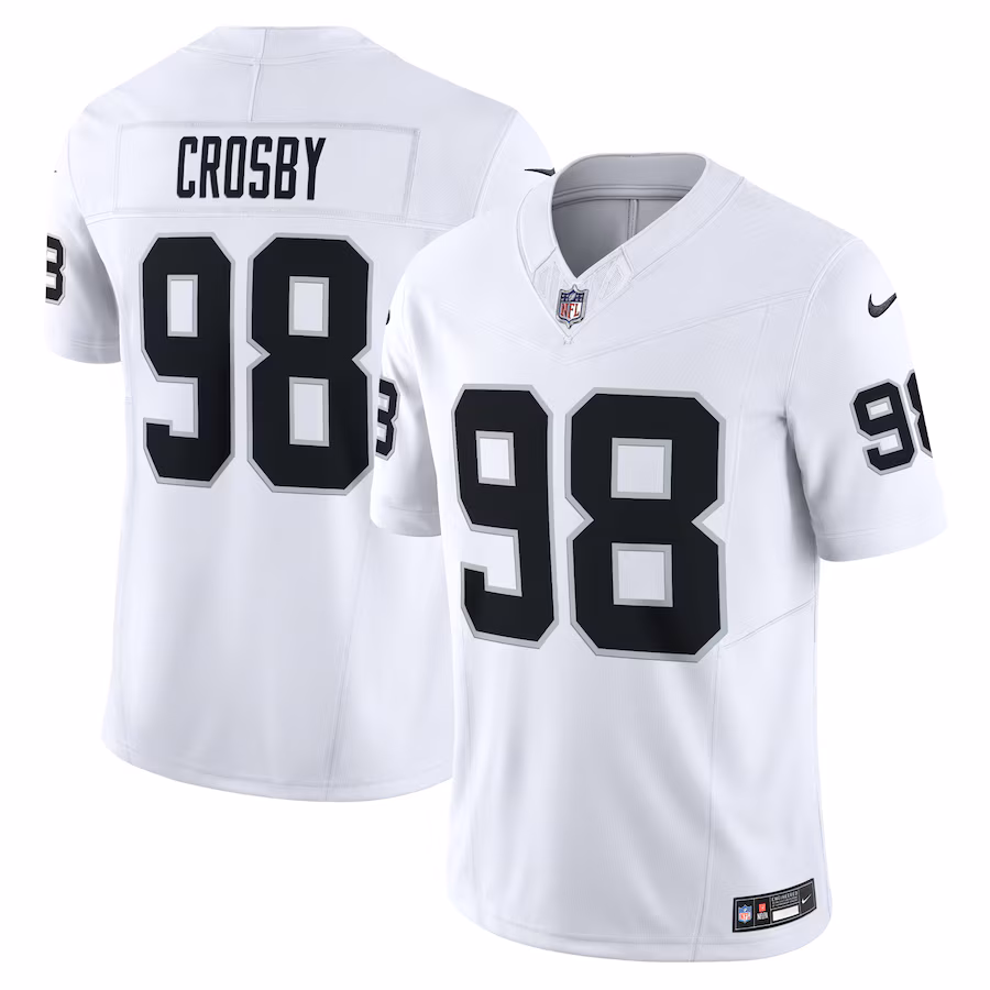 Maxx Crosby Las Vegas Raiders Nike Vapor F.U.S.E. Limited Jersey - White - myjerseyhub