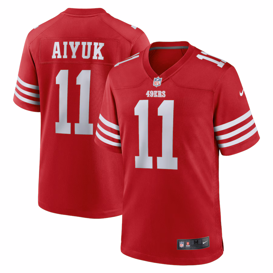Brandon Aiyuk San Francisco 49ers Nike Team Player Game Jersey - Scarlet - myjerseyhub