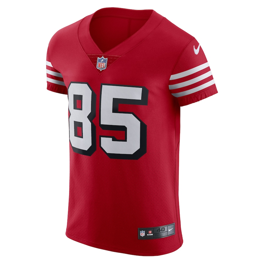George Kittle San Francisco 49ers Nike Alternate Vapor Elite Jersey - Scarlet - myjerseyhub