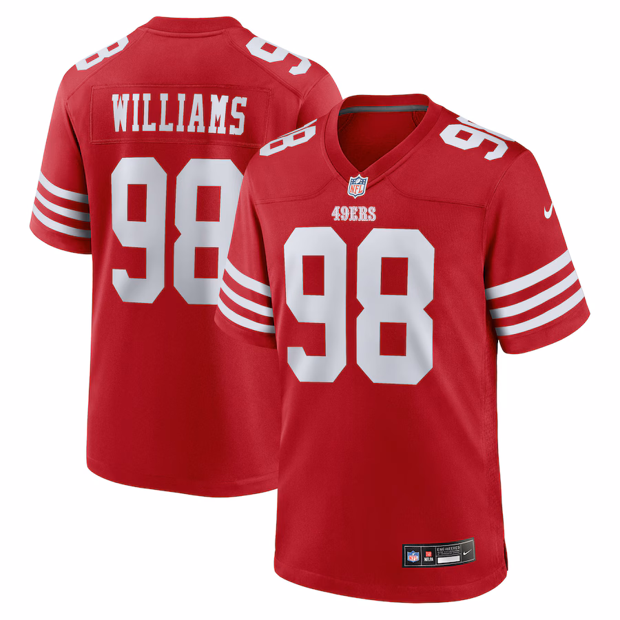 Mykel Williams San Francisco 49ers Nike 2025 NFL Draft First Round Pick Game Jersey - Scarlet - myjerseyhub