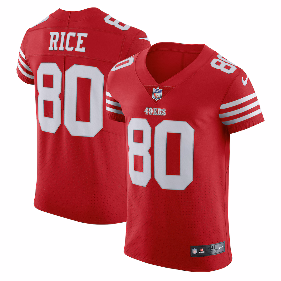 Jerry Rice San Francisco 49ers Nike Vapor Elite Retired Player Jersey - Scarlet - myjerseyhub