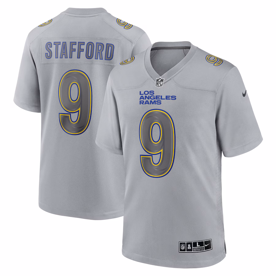 Matthew Stafford Los Angeles Rams Nike Atmosphere Fashion Game Jersey - Gray - myjerseyhub