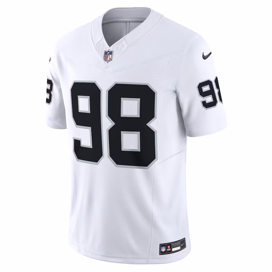 Maxx Crosby Las Vegas Raiders Nike Vapor F.U.S.E. Limited Jersey - White - myjerseyhub