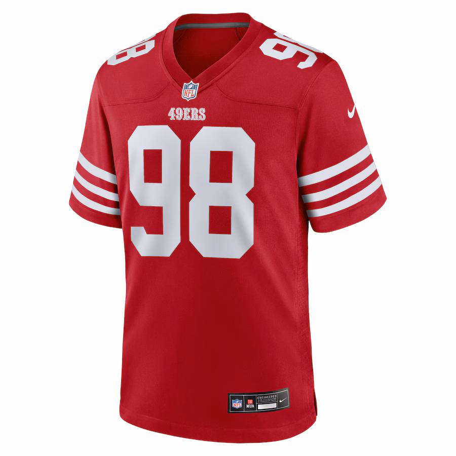 Mykel Williams San Francisco 49ers Nike 2025 NFL Draft First Round Pick Game Jersey - Scarlet - myjerseyhub