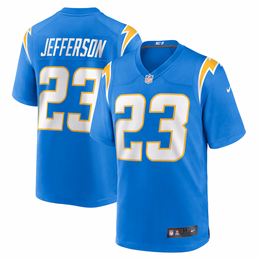 Tony Jefferson Los Angeles Chargers Nike Team Game Jersey - Powder Blue - myjerseyhub