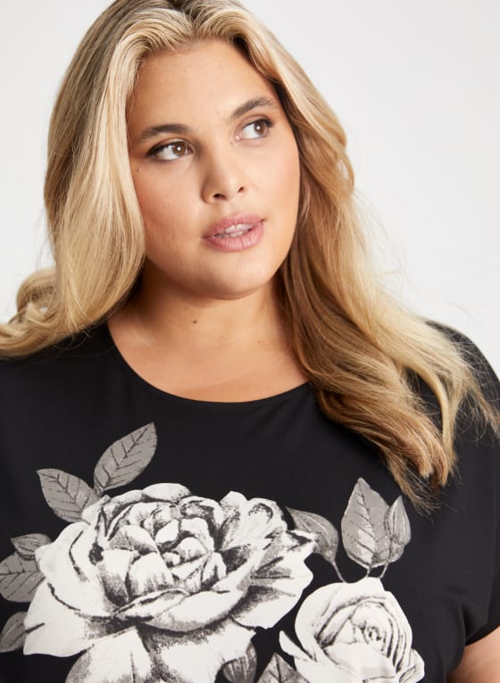 Rose Print Top
