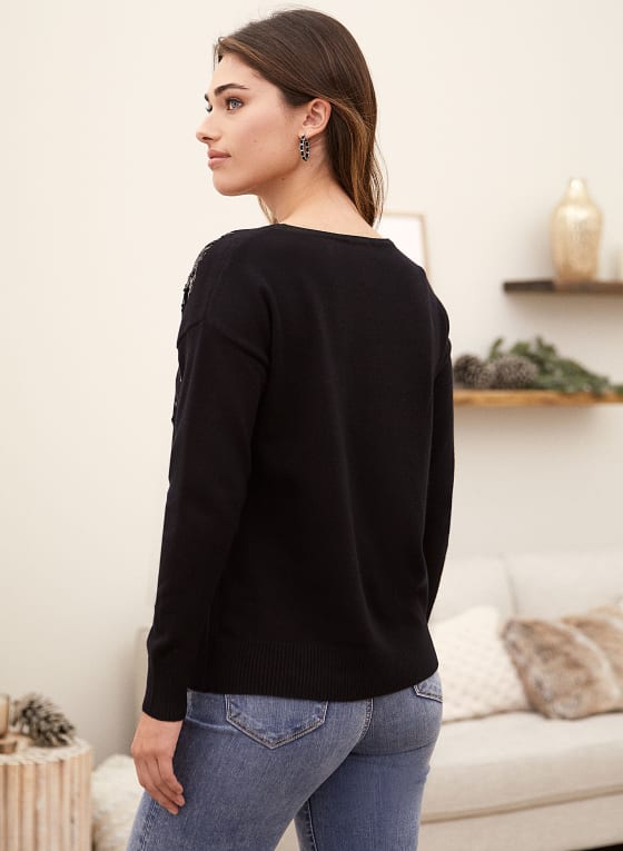 Sequin Detail Sweater