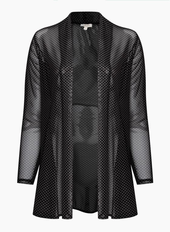 Dot Print Open Mesh Top