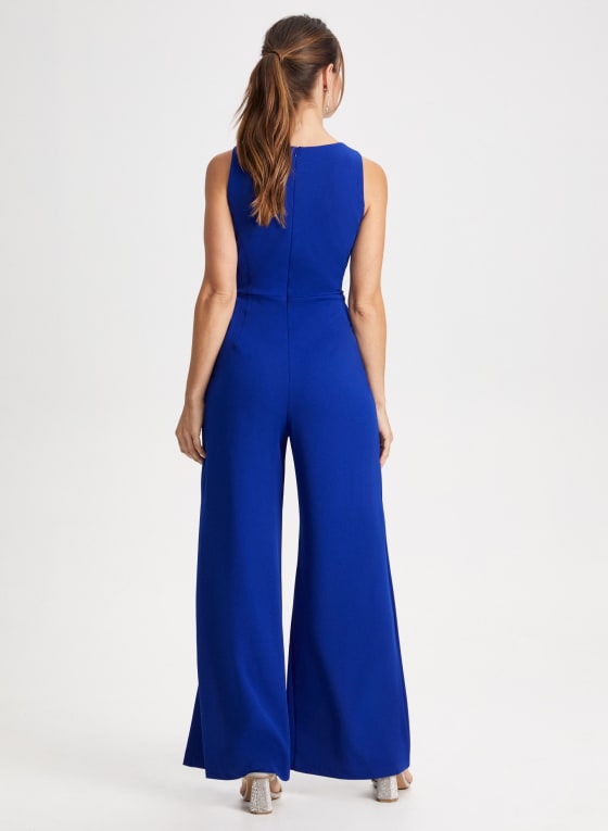 Sash Detail Wide Leg Jumpsuit