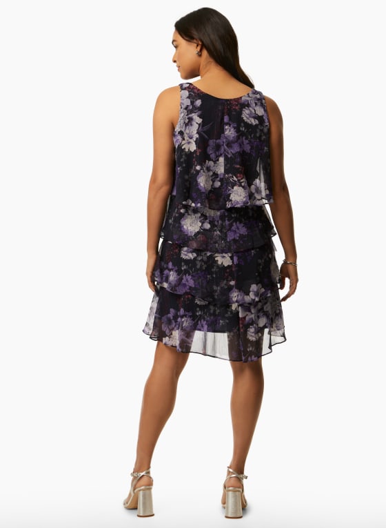 Floral Print Ruffle Dress