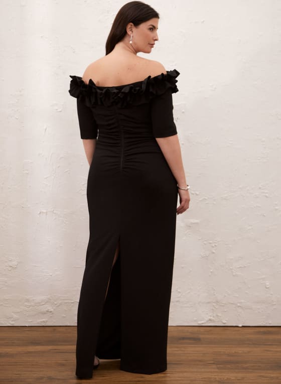 Off-the-Shoulder Ruffle Dress