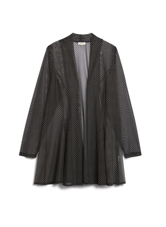 Dot Print Open Mesh Top