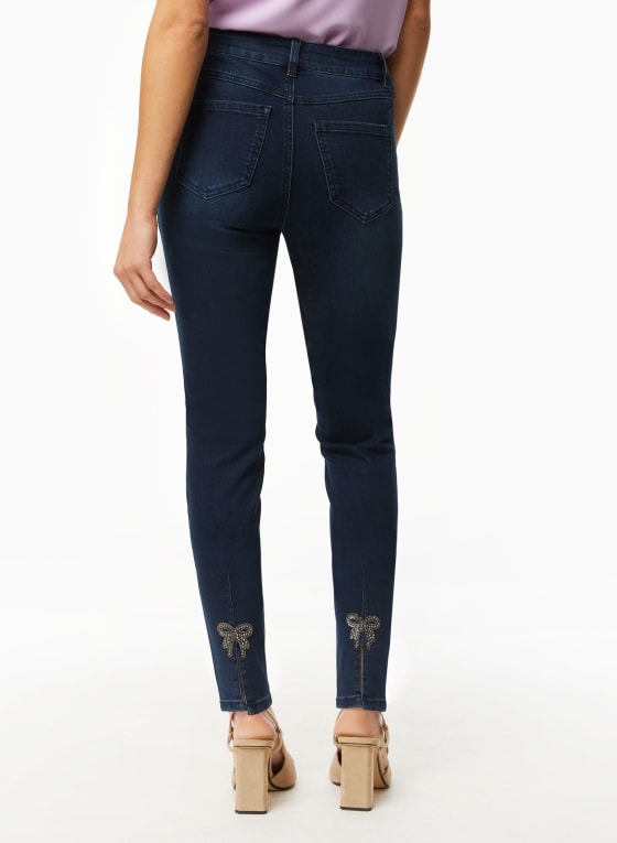 Bow Appliqué Jeans