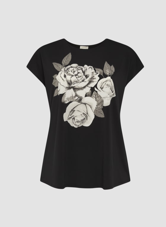 Rose Print Top