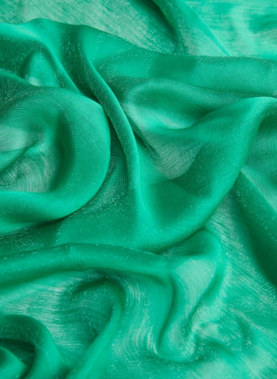 Cotton-Blend Frayed Hem Wrap