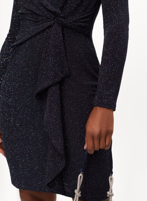 Crossover Glitter Dress