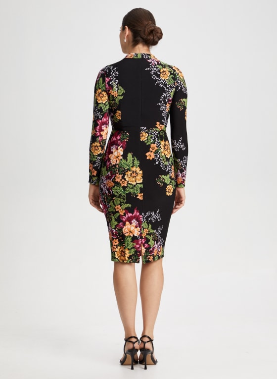 Floral Print Long Sleeve Dress