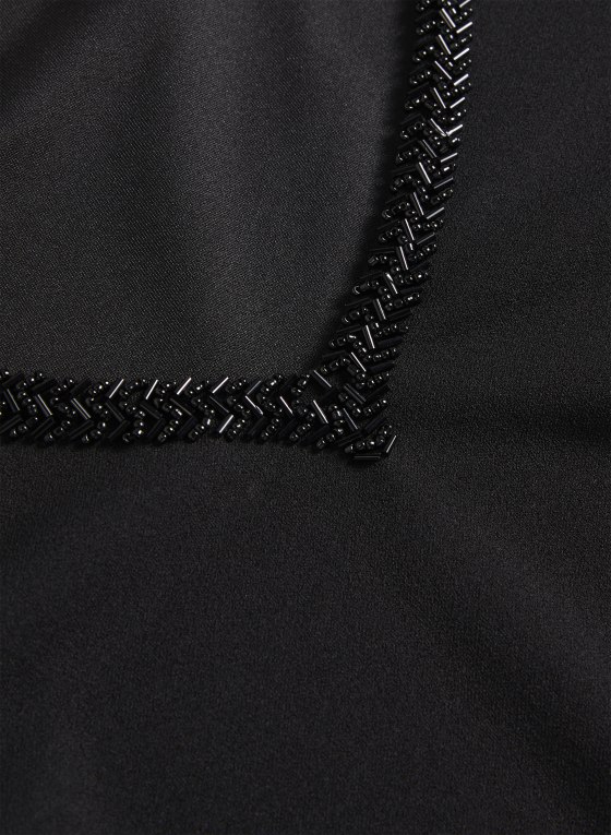 Bead Detail V-Neck Top