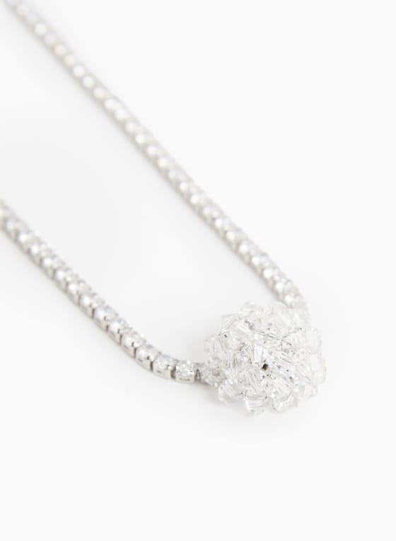 Crystal Cluster Pendant Necklace