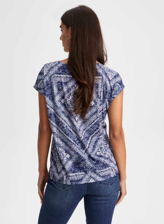 Paisley & Diamond Print Tee