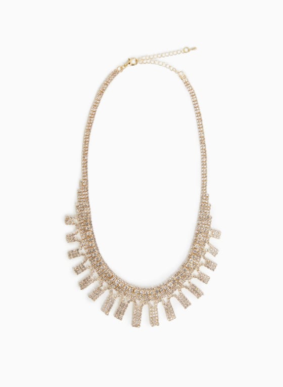 Geometric Crystal Dangle Necklace