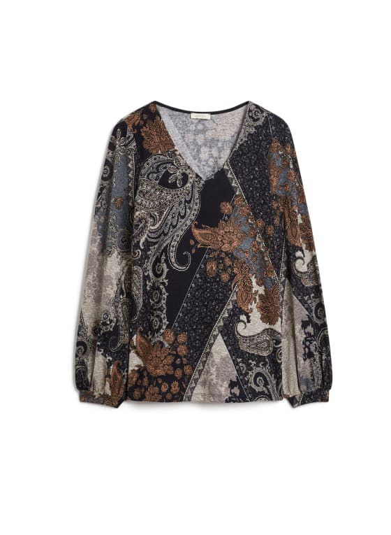 Paisley Print Top