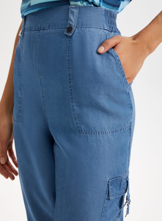 Pull-On Tencel Capris