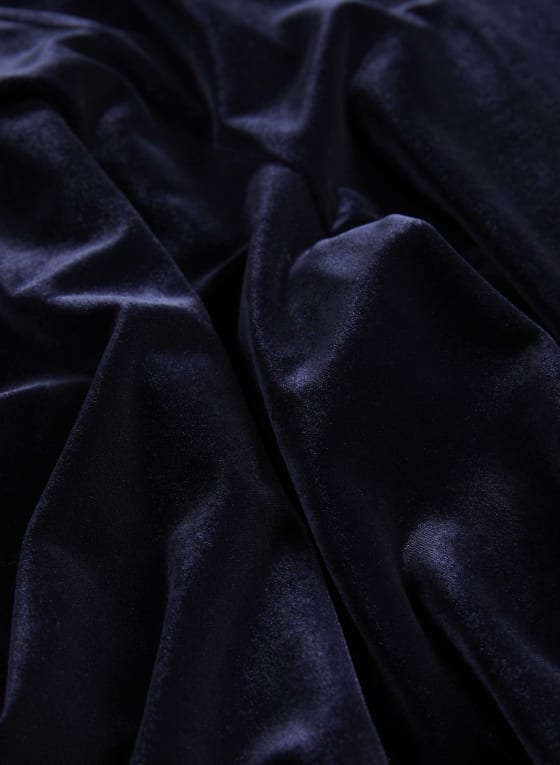 Pull-On Wide Leg Velour Pants