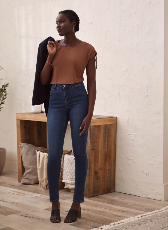 Ruched Short Sleeve Tee