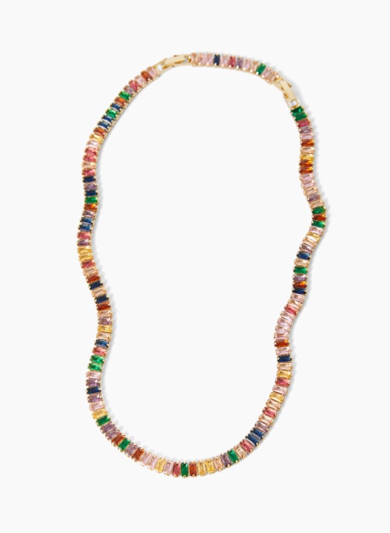 Multicolour Crystal Necklace