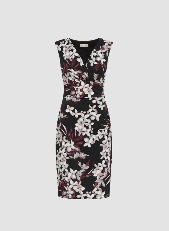 Floral Print Cap Sleeve Dress