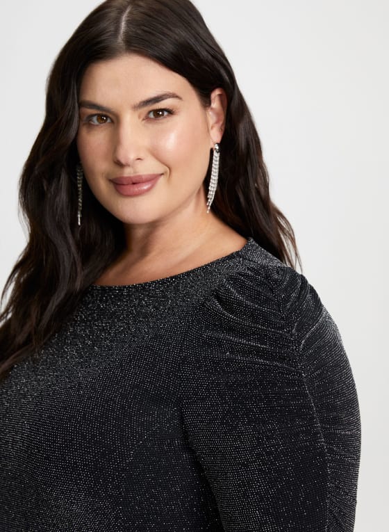 Shimmering Asymmetric Tunic