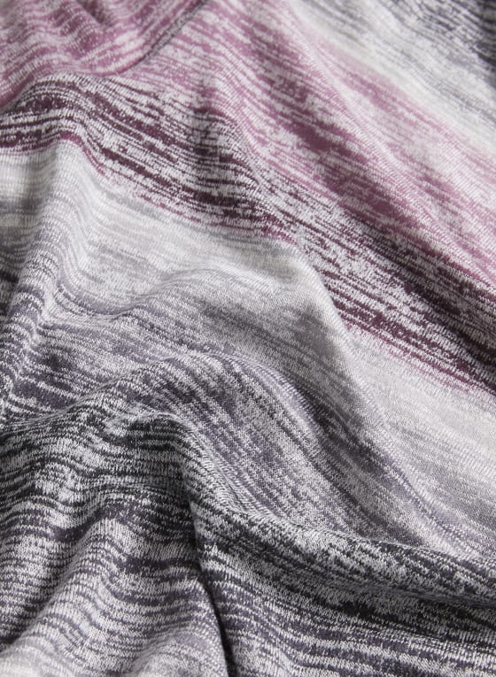 Asymmetric Stripe Print Top