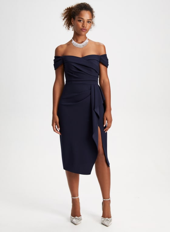 Off-the-Shoulder Ruffle Dress