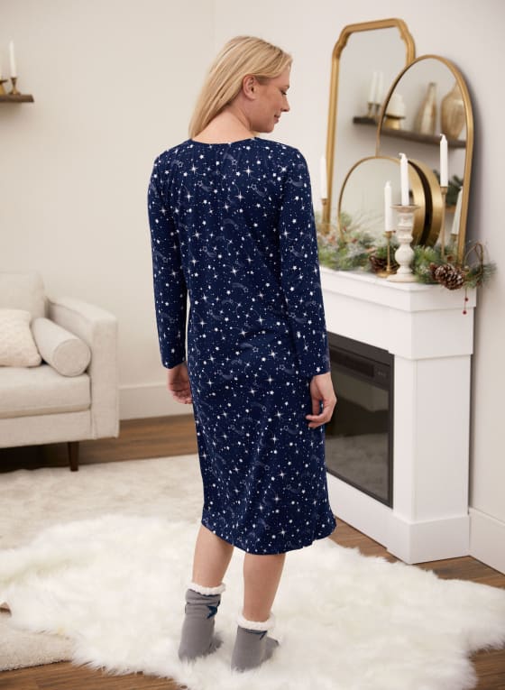 Star Print Nightgown