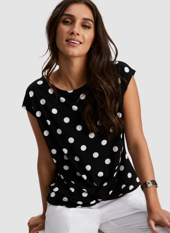Polka Dot Print Top