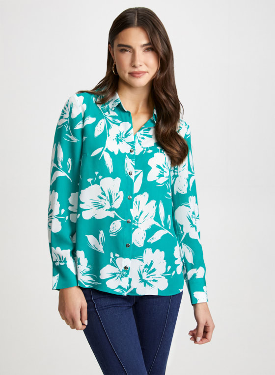 Floral Print Long Sleeve Shirt