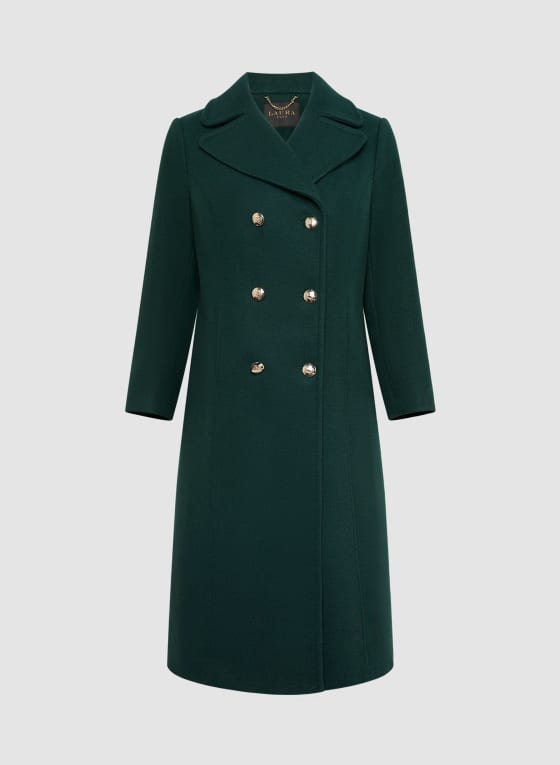 Notch Collar Wool-Blend Coat