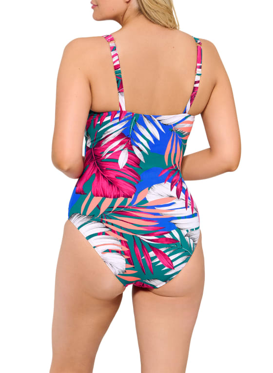 Christina - Leaf Print One-Piece Swimsuit